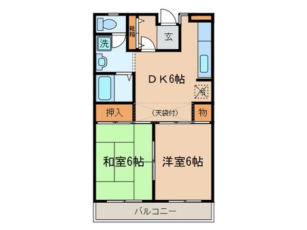 エトワ－ル大森の物件間取画像